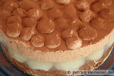 Schoko-Birnen-Sahne-Torte